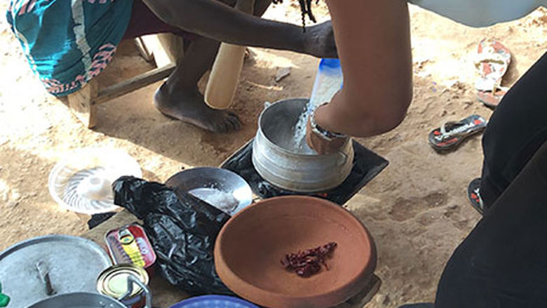 Cooking in Ghana