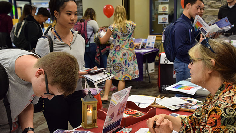 Students at Global Engagement Fair