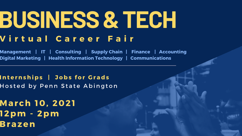 Business and Tech Career Fair Graphic