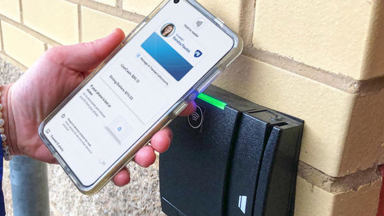phone over card reading