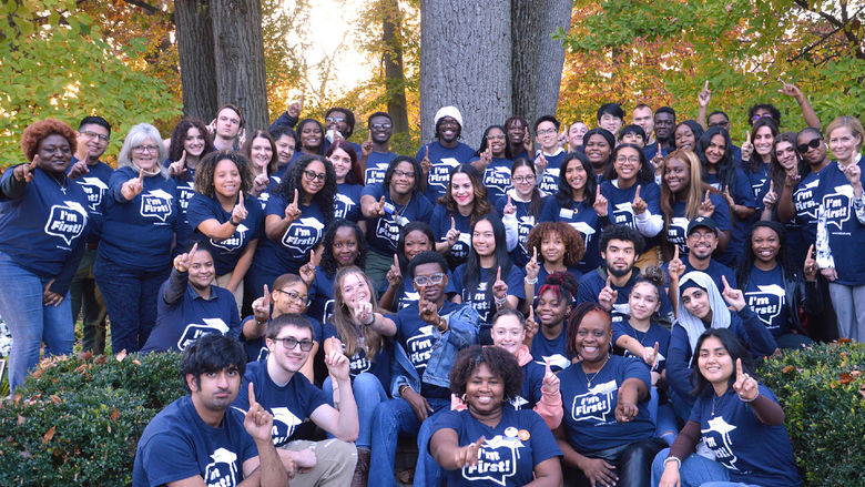 Penn State Abington students, faculty, and staff celebrate their status as first generation college students
