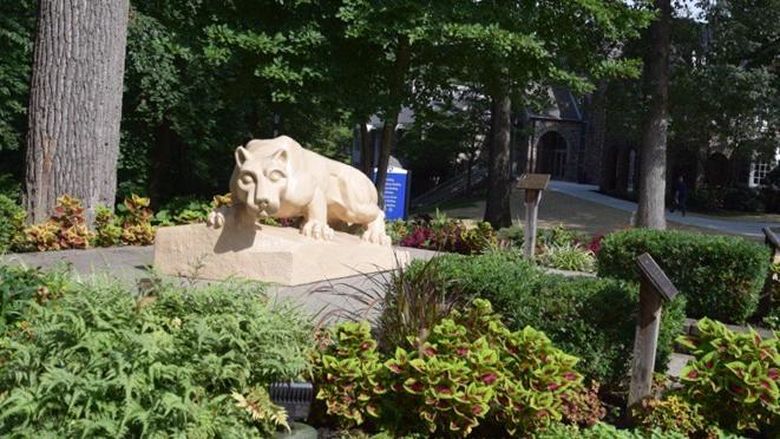 A few of the Lion Shrine at Penn State Abington