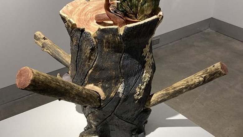Ceramic stump 24″h x 16″w x 16″d