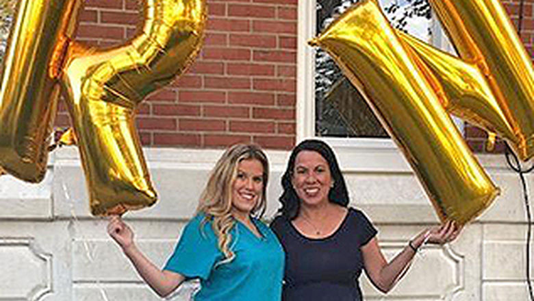 daughter and mom nurses