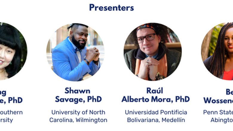 OEI Presenter Panel, with 4 people and their headshots