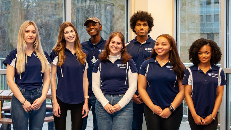 Penn State Abington Student Peer Counselors group photo spring 2023