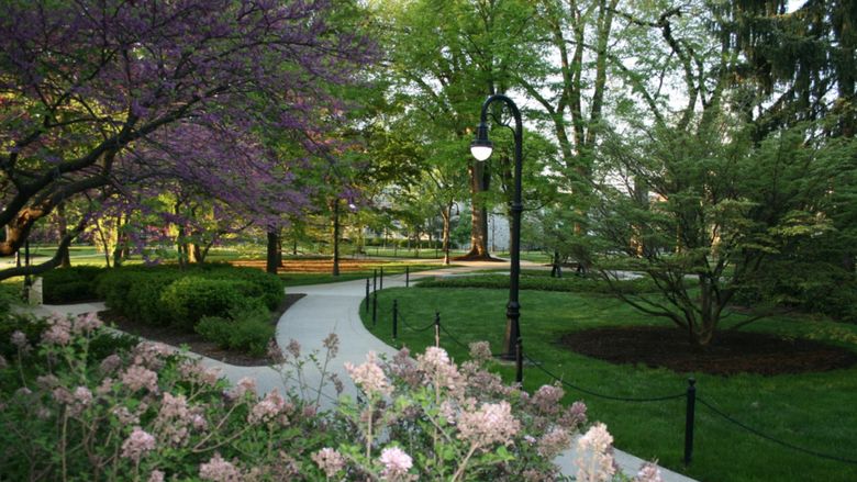 Sidewalks outside of Old Main