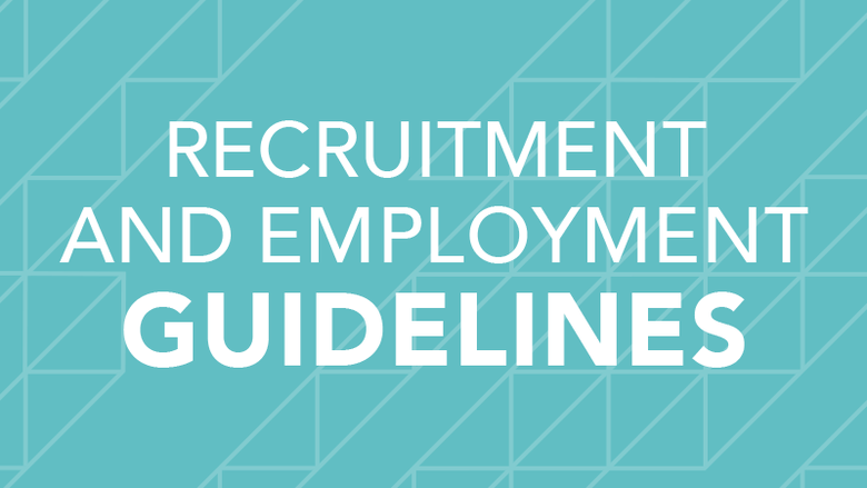 Recruitment and employment guidelines for Penn State