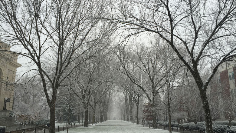 Snow - Old Main mall