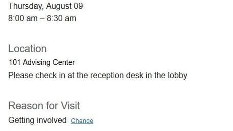 Starfish Appointment Email Image
