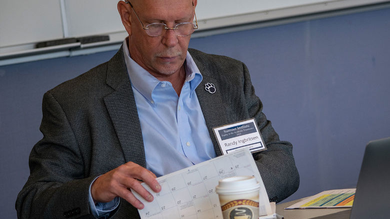 Randy Ingbritsen attends a workshop