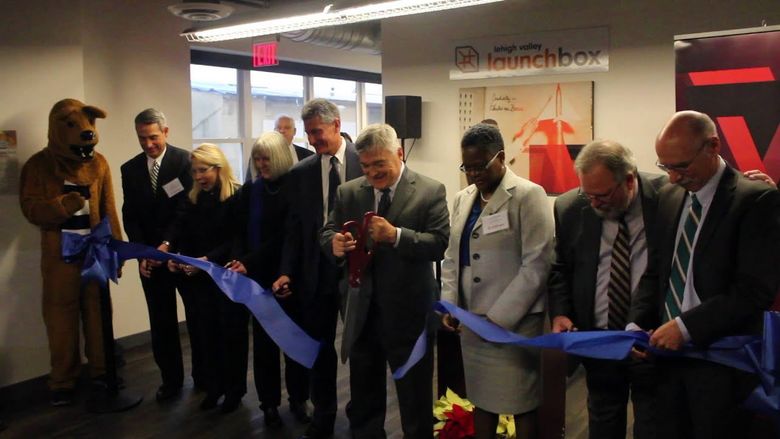 Lehigh Valley LaunchBox ribbon cutting