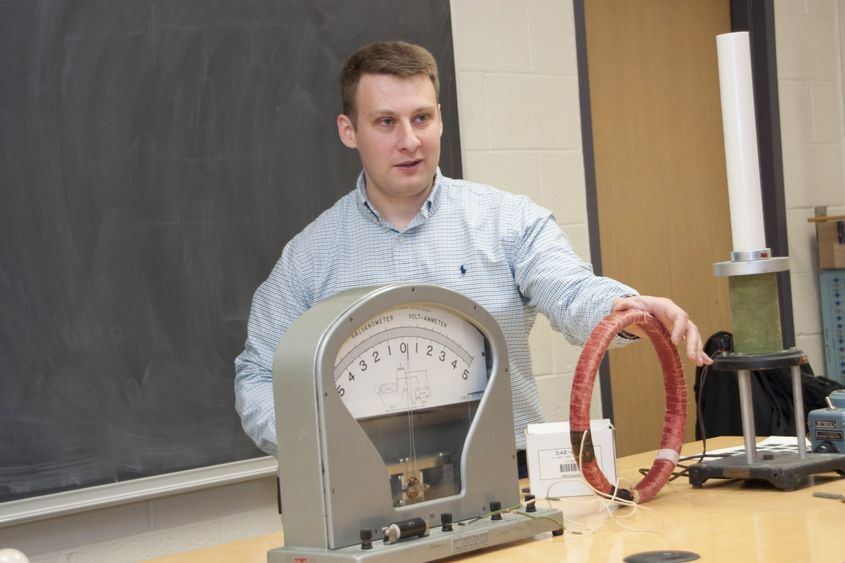 Atherton award winner Dr. Mikhail Kagen teaches physics at Abington. 