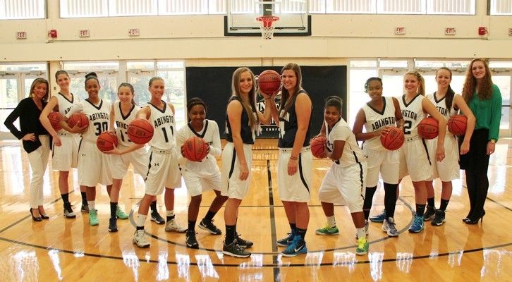 Abington women's basketball official team photo