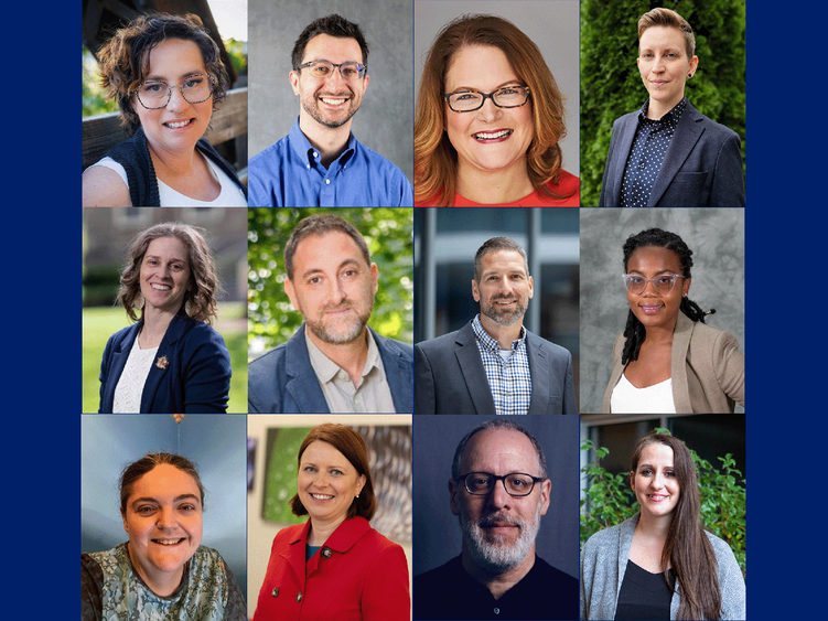 The 2024-25 Teaching and Learning Technologies Faculty Advisory Committee members are, from top left, Alison Borkowska, Chris Gamrat, Dawn Pfeifer Reitz, Dylan Paré; Emily Rimland, Kevin Haworth, John Haubrick, Kimberley Hemmings-Jarrett; Mary Ann Smith, Melanie Miller Foster, Stuart Selber and Tiffany Petricini. Not pictured is Seth Powless.