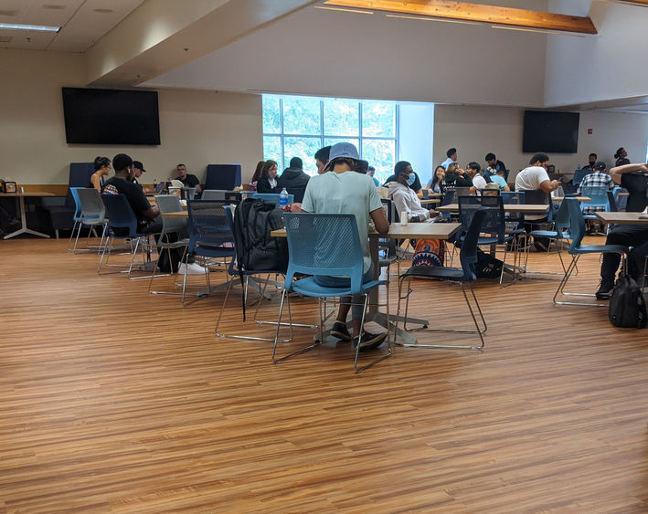 New flooring in Lares Cafeteria