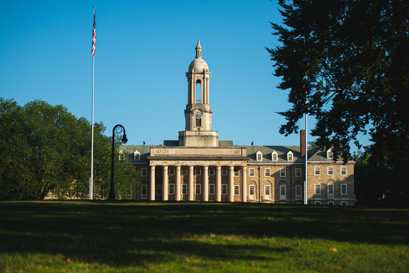 Sunrise photograph of Old Main