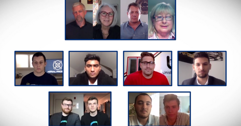 Screenshot of Zoom call