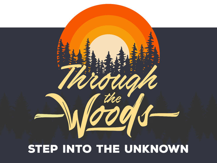 Through the Woods - Step into the Unknown, fall Short Stories contest theme graphic