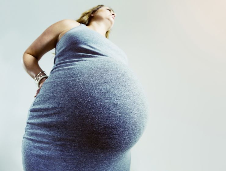 pregnant woman up angle