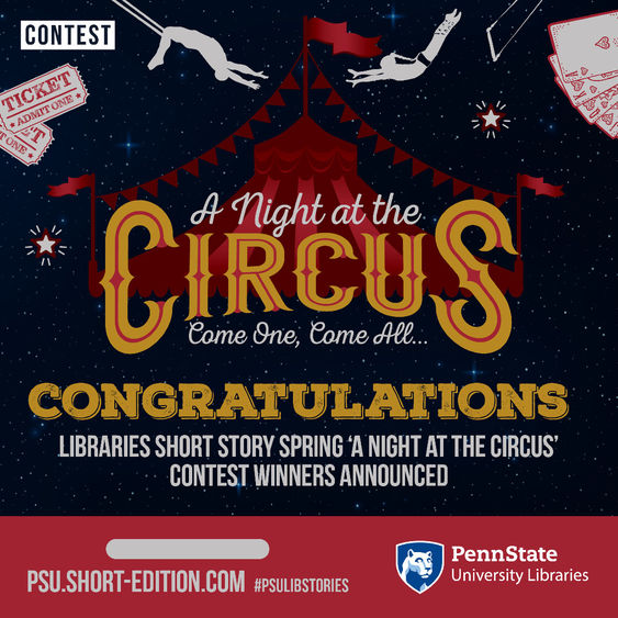 A Night at the Circus, Short Stories contest winner graphic