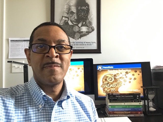 Melvin Gupton Man shown with his computer